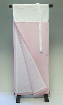 画像1: 和装肌着　ガーゼ裏裾除け　ピンク　（L）