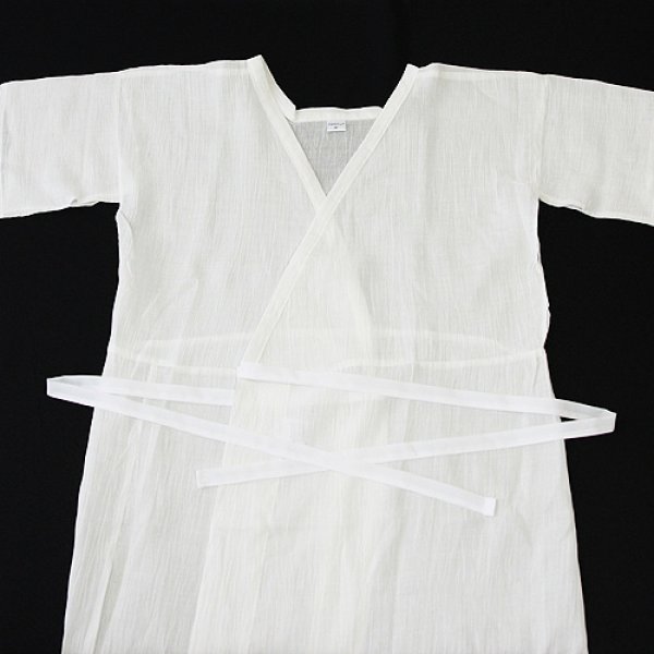 画像1: 夏物和装肌着　本麻楊柳 スリップ（L） (1)