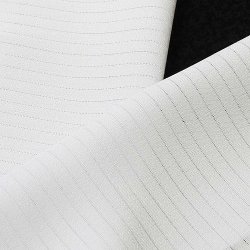 画像1: 夏物白半襟　化繊素材　ポリエステル絽　変り織