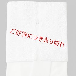 画像1: 夏物和装肌着　白レース 半襦袢 絽襟掛け　(06)　（L）
