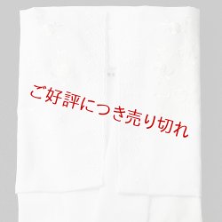 画像1: 夏物和装肌着　刺繍袖付き 半襦袢 絽襟掛け　白（M）