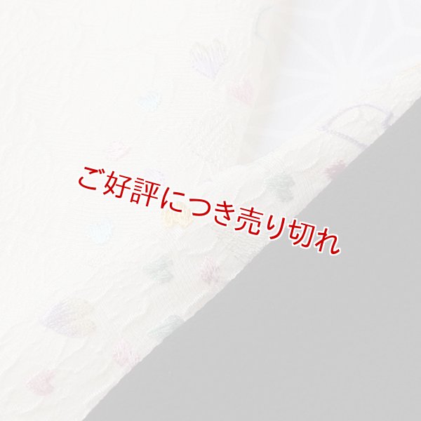 画像1: 刺繍半襟　桜はなびら　サモンピンク地（02） (1)