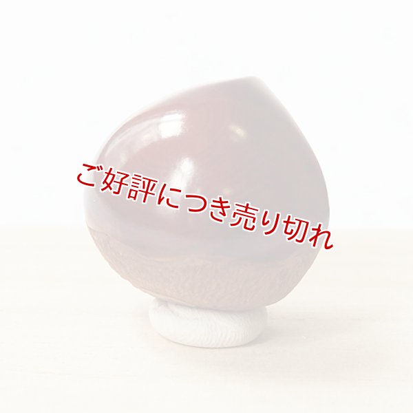 画像1: 黄楊根付　栗（02）（小）　【岡壱名入り】　【2016年09月26日公開】 (1)