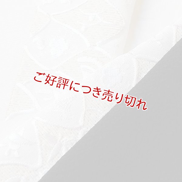 画像1: 刺繍半襟　宝づくし全通　白（03） (1)