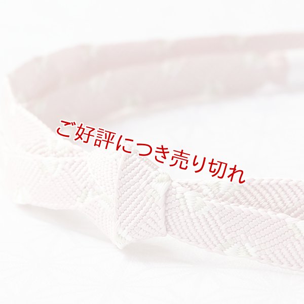 画像1: 長尺帯締め　さざなみ千鳥撚房　灰桜（はいざくら）／柳鼠（やなぎねず）（01） (1)