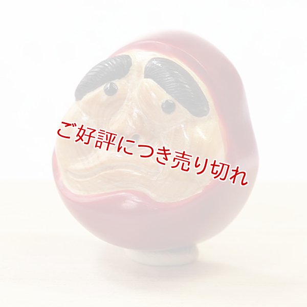 画像1: 黄楊（つげ）帯留め　達磨 (1)