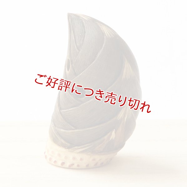 画像1: 黄楊根付　筍【岡壱名入り】　（04）　【2018年04月02日公開】 (1)