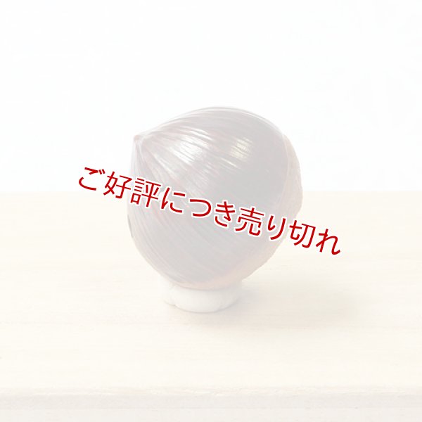 画像1: 黄楊根付　栗（C）虫入り【岡壱名入り】【2018年10月8日公開】 (1)
