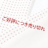 友禅半襟　角通し　オフホワイト／ボルドー（01）