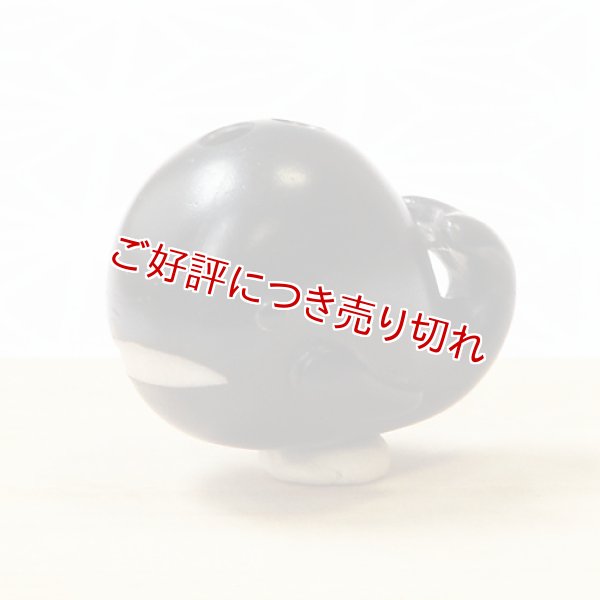 画像1: 黒檀根付　クジラ（黒檀）【2019年03月08日公開】 (1)