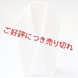 白半襟　柄　正絹 風通三重織　波模様に亀甲（なみもようにきっこう）
