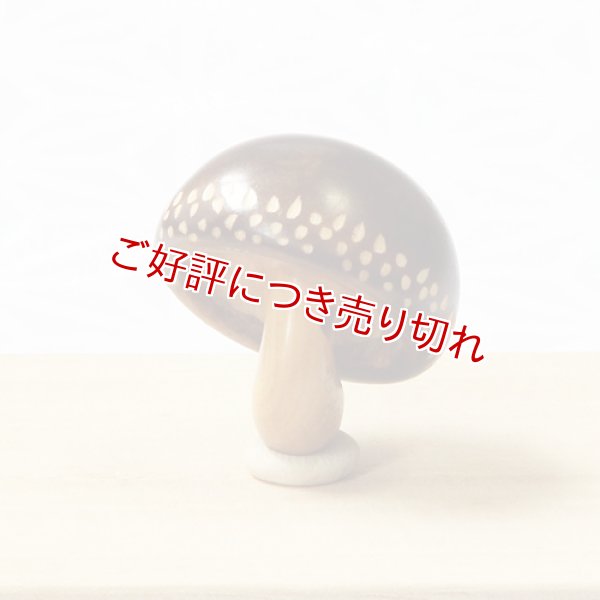 画像1: 黄楊根付　きのこ【岡壱名入り】【2019年04月05日公開】 (1)