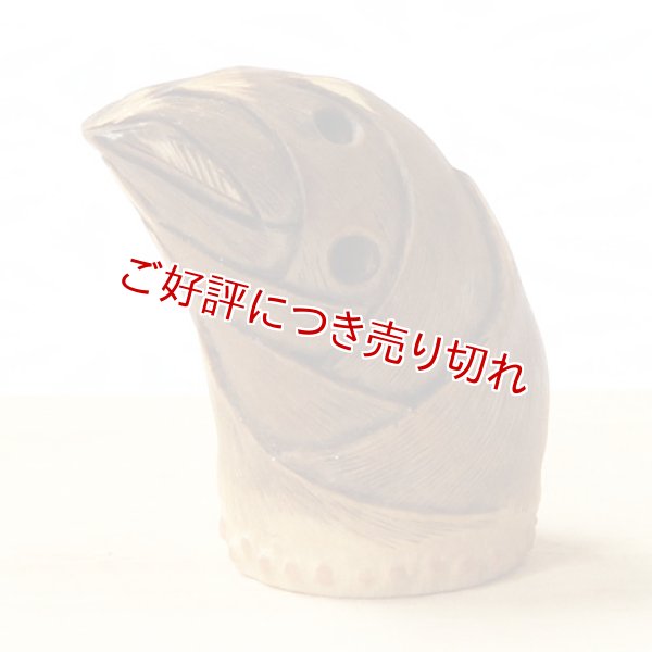 画像1: 黄楊根付　筍（中）【岡壱名入り】【2019年04月05日公開】 (1)