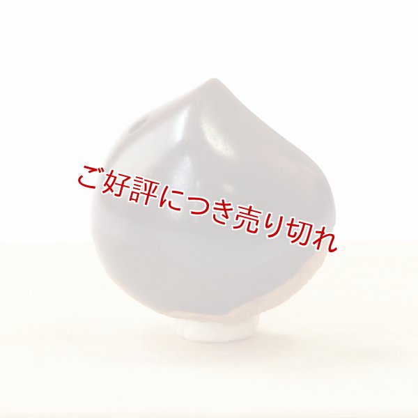 画像1: 黄楊根付　栗（小）【岡壱名入り】【2019年04月25日公開】 (1)