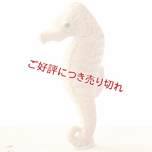 画像1: 黄楊根付　タツノオトシゴ（挿し根付／置き根付）【岡壱名入り】 (1)