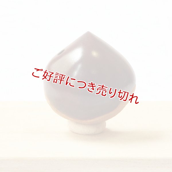 画像1: 黄楊根付　栗（小）【岡壱名入り】【2019年07月01日公開】 (1)