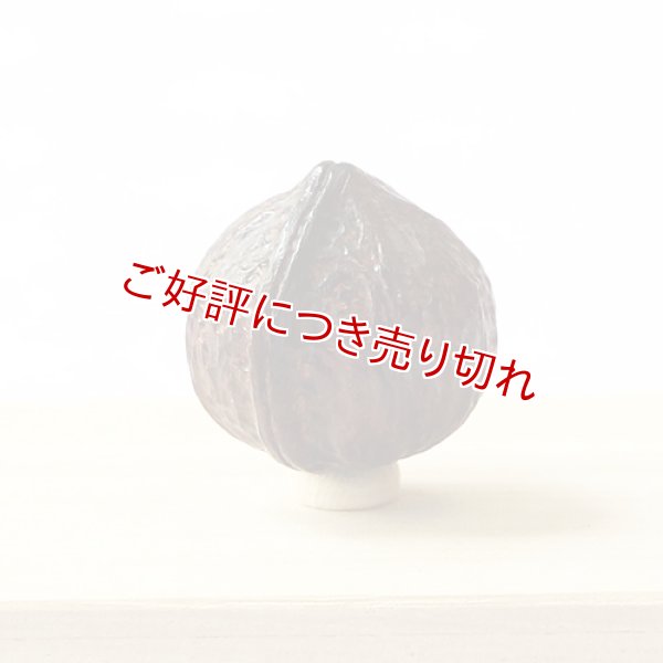 画像1: 黒檀根付　くるみ（黒檀）【2019年07月29日公開】 (1)