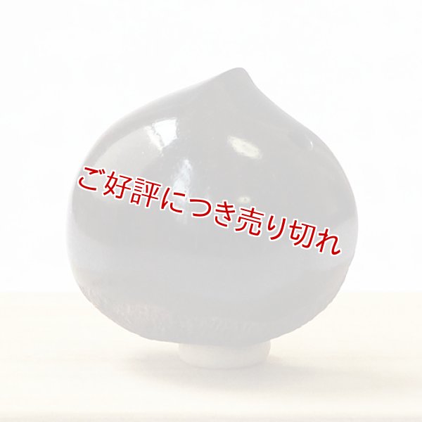 画像1: 縞黒檀根付　栗（縞黒檀）【2019年11月13日】【岡壱名入り】 (1)