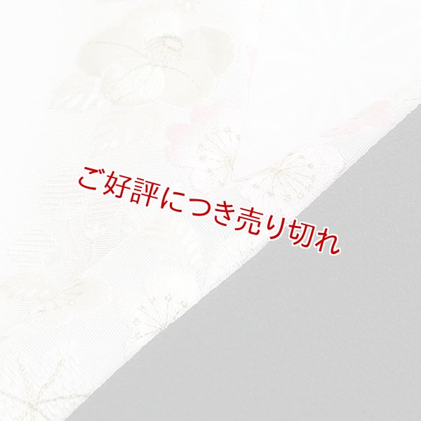 画像1: 刺繍半襟　梅桜　（02） (1)