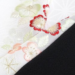 画像1: 刺繍半襟　梅桜　（03）