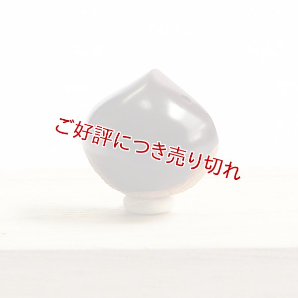 画像1: 黄楊根付　栗（小）【岡壱名入り】 (1)
