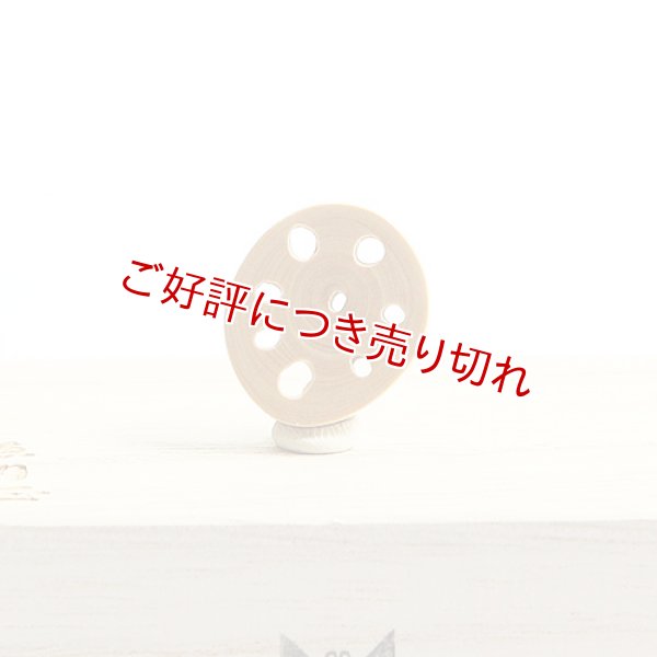 画像1: 黄楊根付　れんこん（A） (1)