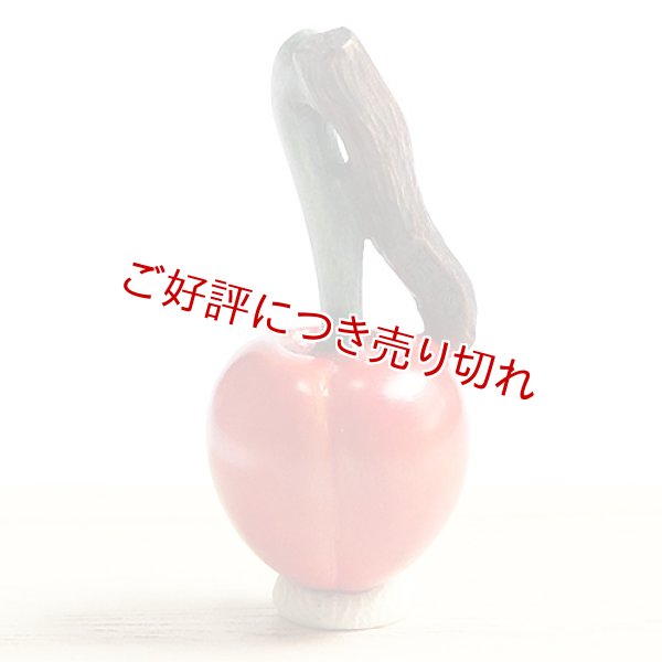 画像1: 黄楊根付　さくらんぼ【岡壱名入り】 (1)