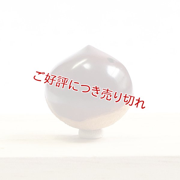 画像1: 黄楊根付　栗（小）【岡壱名入り】 (1)