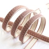 帯締め　綾高麗耳付昼夜【B】　鴇浅葱（ときあさぎ）／オフホワイト（03）