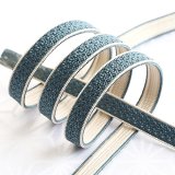 帯締め　綾高麗耳付昼夜【B】　御召御納戸（おめしおなんど）／オフホワイト（05）