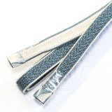 四分紐　綾高麗耳付昼夜【B】　御召御納戸（おめしおなんど）／オフホワイト（05）