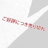 黒留袖（礼装用）半襟　【化繊素材】　割付文様に四季花