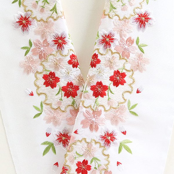 画像1: ポリエステル刺繍半襟　【5000円】（03） (1)