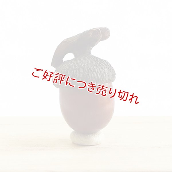 画像1: 黄楊根付　団栗【岡壱名入り】 (1)