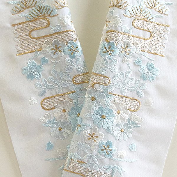 画像1: ポリエステル刺繍半襟　【7000円】（06） (1)