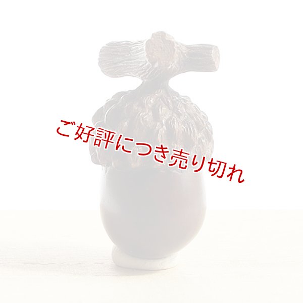 画像1: 黄楊根付　どんぐり (1)