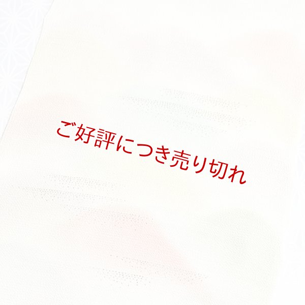 画像1: 絽　友禅帯揚げ　五色遠山ぼかし (1)