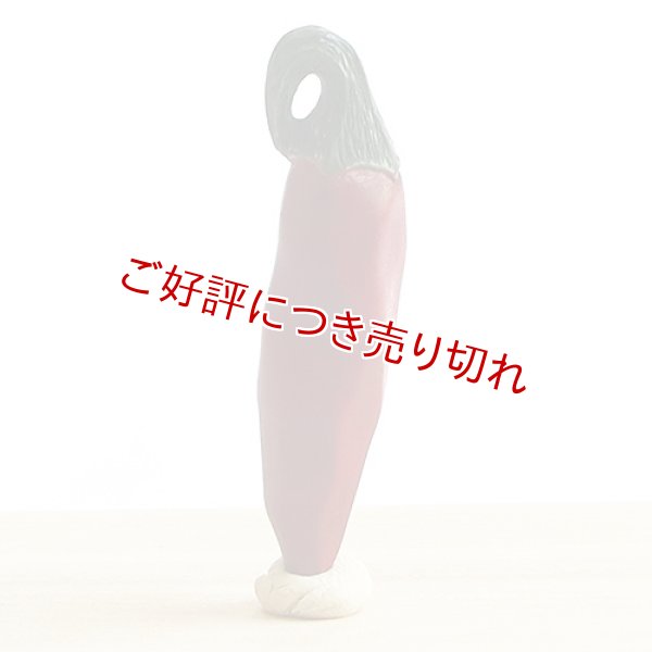 画像1: 黄楊根付　とうがらし（A） (1)