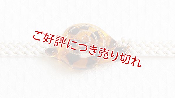 画像1: 帯留め　かたつむり（鼈甲調薄い目） (1)
