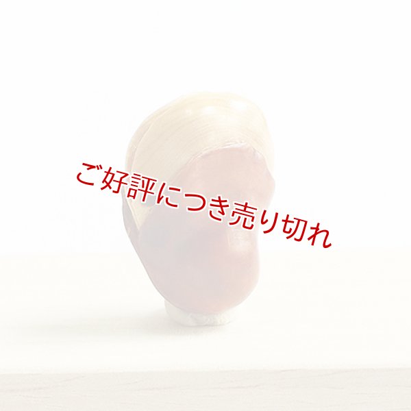 画像1: 黄楊根付　いかり豆（A）【岡壱名入り】 (1)