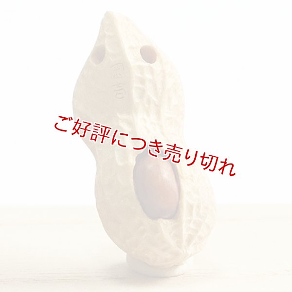 画像1: 黄楊根付　落花生　1個実入り【岡壱名入り】 (1)