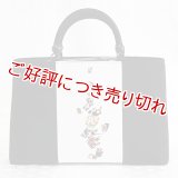 KIMONOバッグ 手描き友禅　ネコの花札