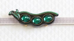 画像1: 帯留め　えんどう豆