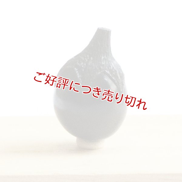 画像1: 黒檀根付　なずび（黒檀）【岡壱名入り】 (1)