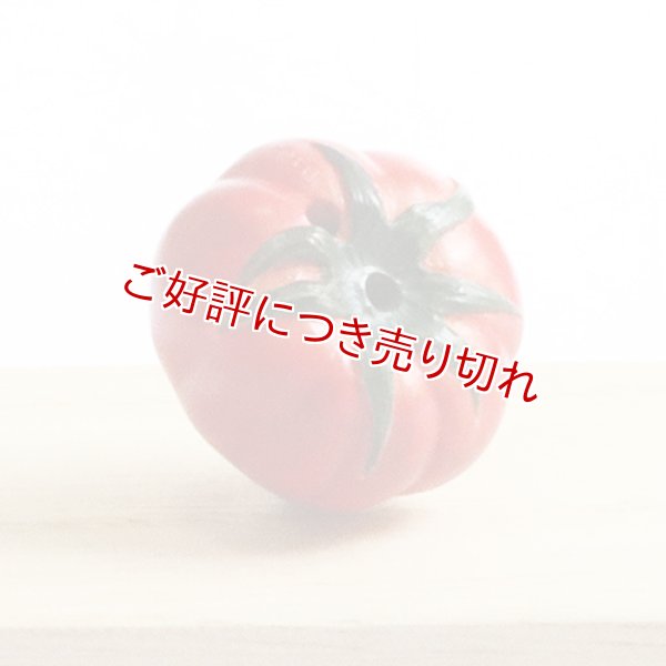 画像1: 黄楊根付　トマト【岡壱名入り】 (1)