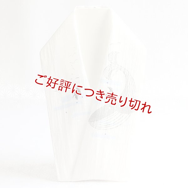 画像1: 夏物手描き半襟　クジラとペンギン (1)