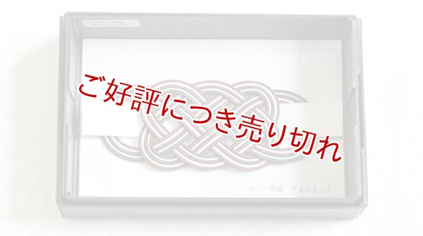 画像1: 水引帯留め　（中）五本結び　チョコミント（121） (1)