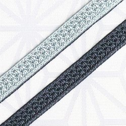 画像1: 三分紐　綾目昼夜　褐色（かちいろ）／灰青（はいあお）（02）