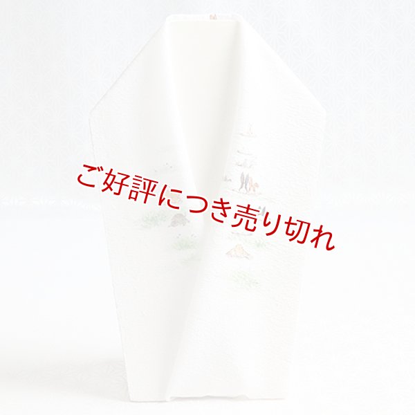 画像1: 手描き半襟　うさぎのかくれんぼ (1)