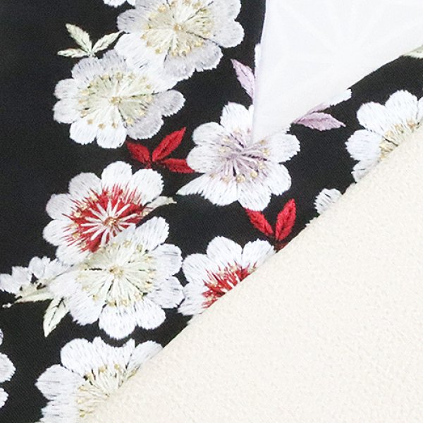 画像1: 刺繍半襟　桜花づめ　（05） (1)